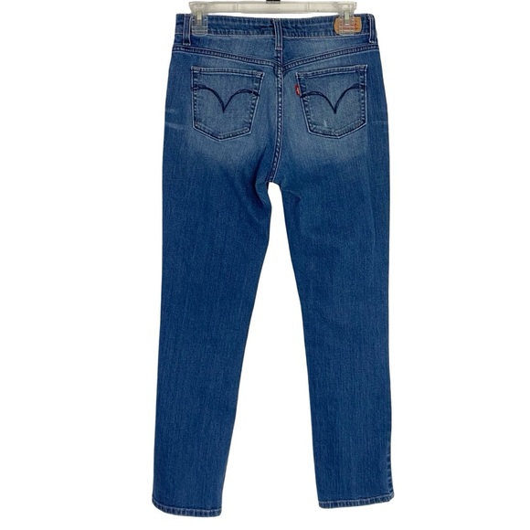 Levis Mid Rise Skinny Jeans Waist 27 Womens Size 4 Small Levi’s Denim Blue Faded - Picture 2 of 11
